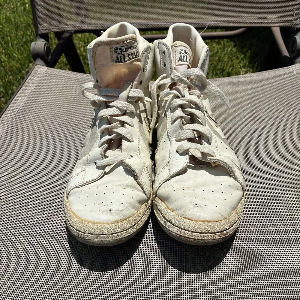 Vintage Converse Basketball Shoes 1980s Dr. J Men's 9.5 All Star Julius Erving